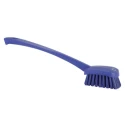 Vikan Hard Bristle Purple Scrubbing Brush with 36 mm Polyester Bristle Length, Purple Handle 41868