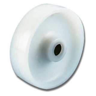 LAG White Polyamide Trolley Wheel 150mm Diameter 48mm Width Ball Bearing Hub 900kg Load Capacity 18011 CC