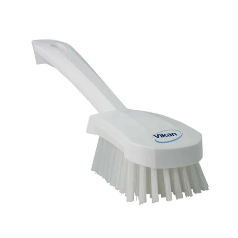 Vikan Hard Bristle White Scrubbing Brush, 36 mm Bristle Length, Polyester Bristle Material 41925