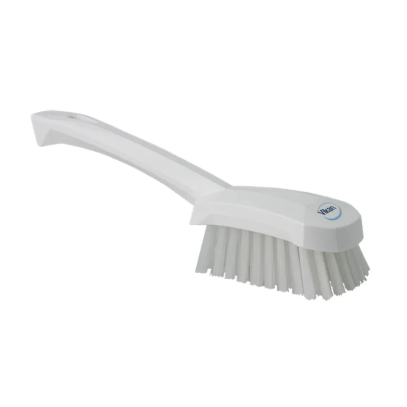 Vikan Hard Bristle White Scrubbing Brush, 36 mm Bristle Length, Polyester Bristle Material 41925