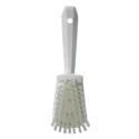 Vikan Hard Bristle White Scrubbing Brush, 36 mm Bristle Length, Polyester Bristle Material 41925