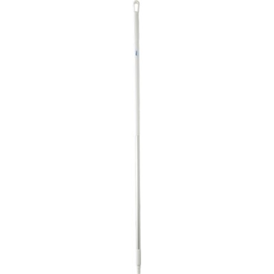 Vikan White Aluminium Broom Handle 1.51m Ergonomic Diameter 31mm for Use with Vikan Brooms Vikran Squeegees 29375