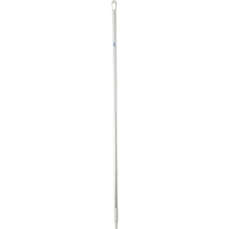 Vikan White Aluminium Broom Handle 1.51m Ergonomic Diameter 31mm for Use with Vikan Brooms Vikran Squeegees 29375