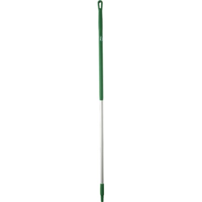 Vikan Green Polypropylene Anodised Aluminium Broom Handle 1.51 m Ergonomic 31mm Diameter 29372