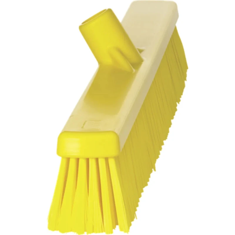 Vikan Push Broom Yellow for Dry Areas, Wet Areas Width 610mm Bristle Length 60mm Depth 70mm 31946