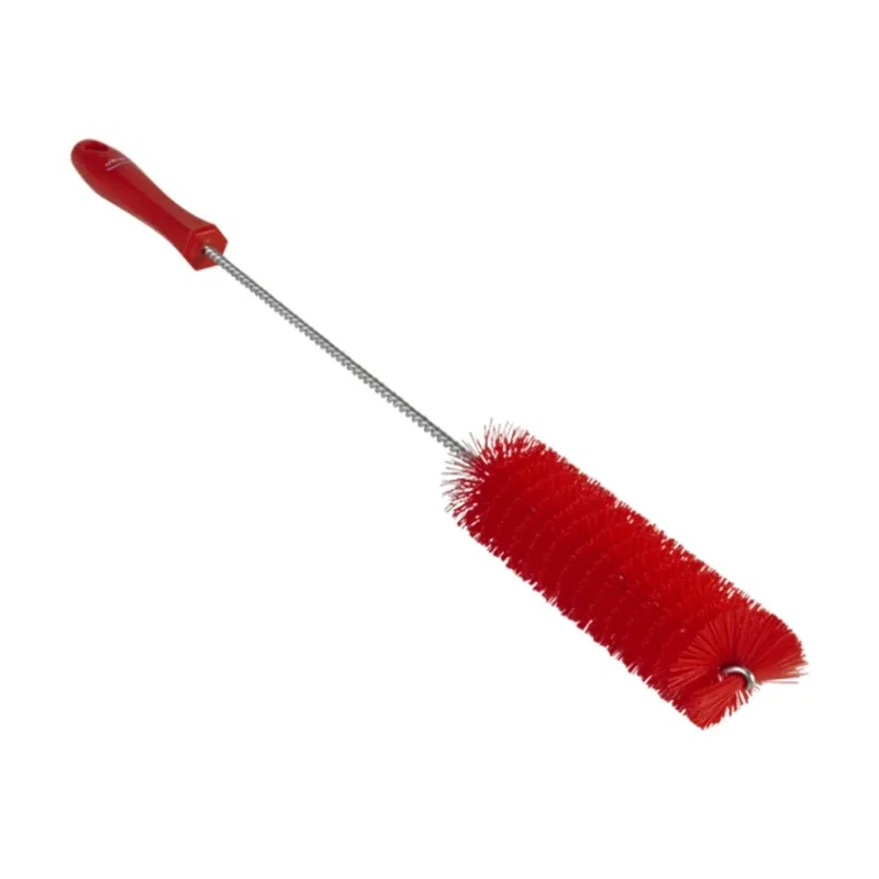 Vikan Red Bottle Brush, 17 mm Bristle Length, 510 mm Overall Length, 40 mm Brush Diameter, Polyester Bristle 53784
