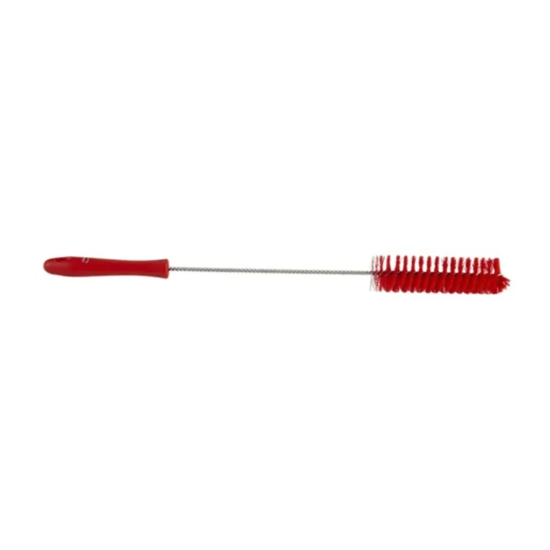 Vikan Red Bottle Brush, 17 mm Bristle Length, 510 mm Overall Length, 40 mm Brush Diameter, Polyester Bristle 53784