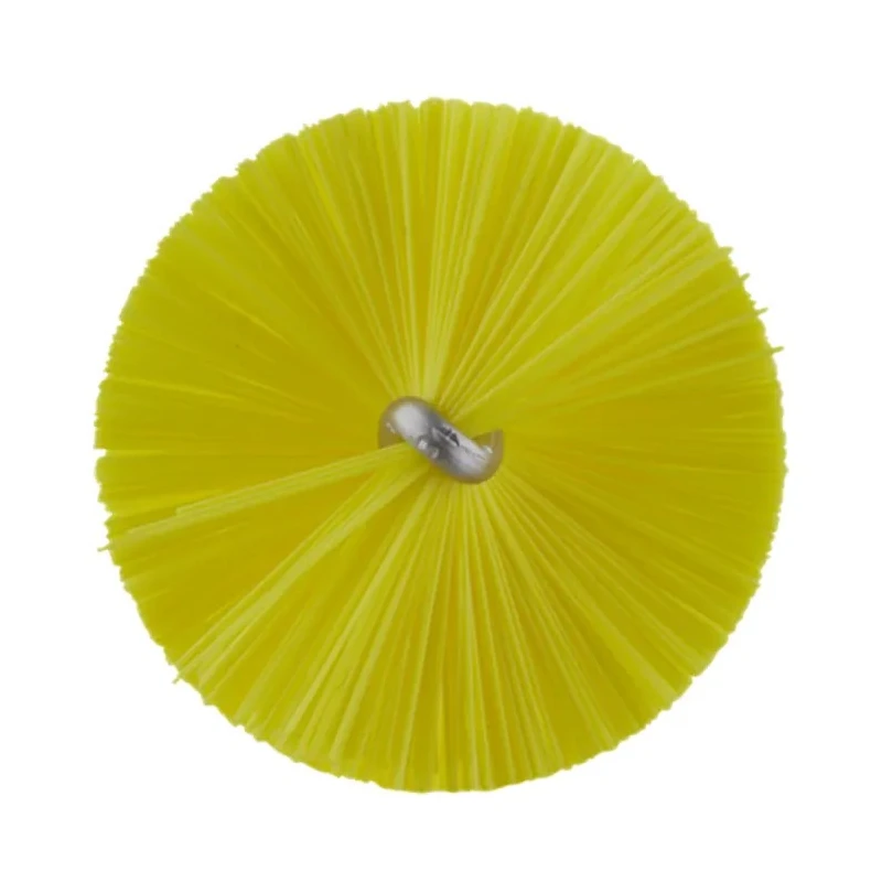 Vikan Yellow Bottle Brush 200mm Length, 40mm Diameter, Polyester Bristle, Polypropylene Handle 53686