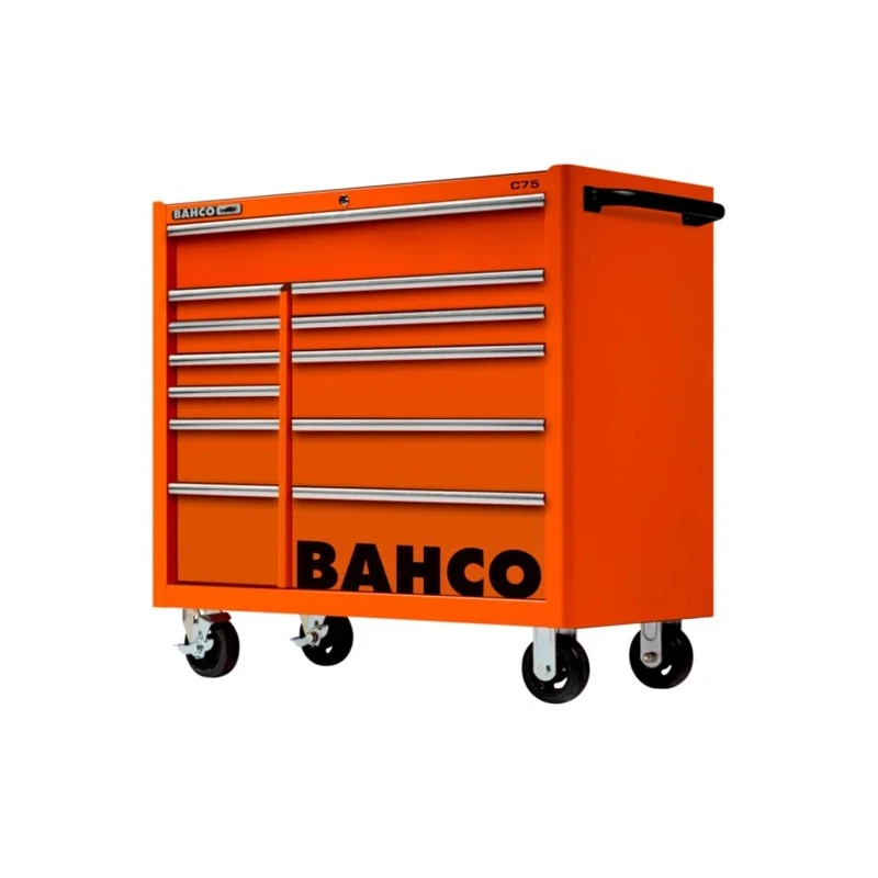 Bahco 12 Drawer Solid Steel Wheeled Tool Trolley 1100kg Load Capacity 1475KXL12