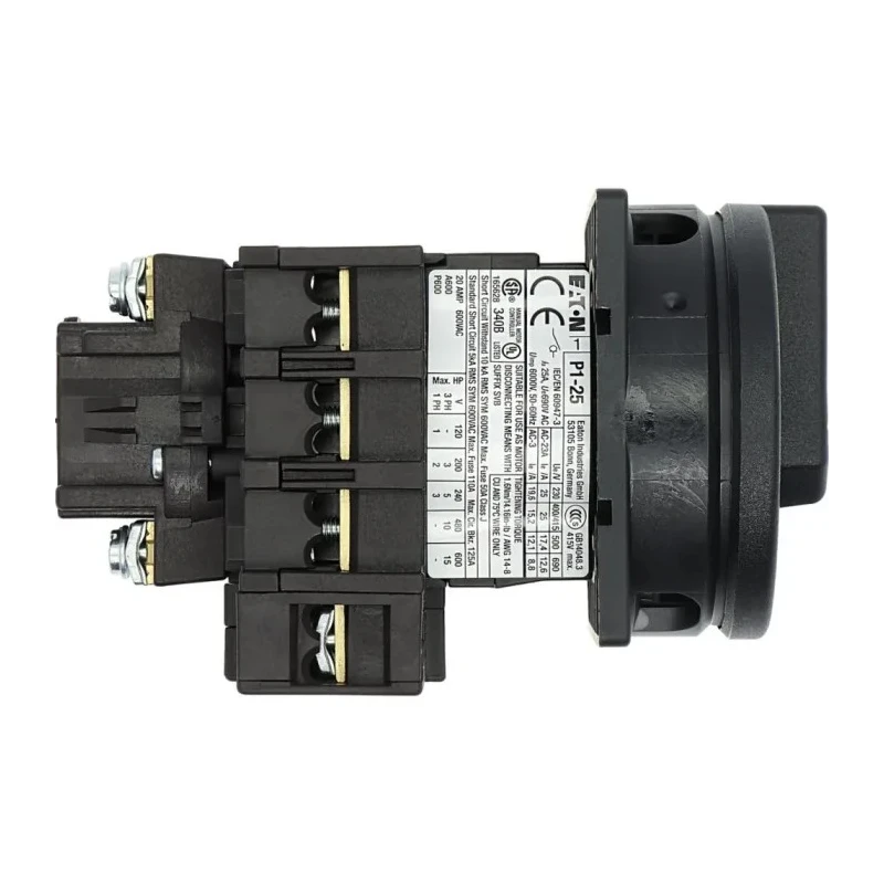 Eaton 3-Pole Flush Isolator Switch IP65, 25A, 13 kW, Screw Terminal, Black Handle IP65