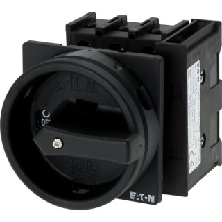 Eaton 3-Pole Flush Isolator Switch IP65, 25A, 13 kW, Black Handle, Screw Terminal 