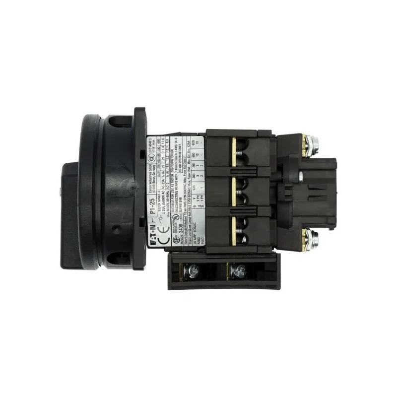 Eaton 3-Pole Flush Isolator Switch IP65, 25A, 13 kW, Black Handle, Screw Terminal 