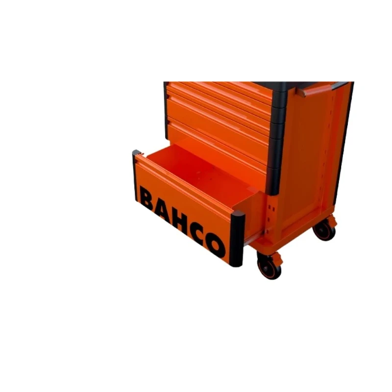 Bahco 6 Drawer Wheeled Roller Cabinet Solid Steel Load Capacity 1000kg Model 1477K6