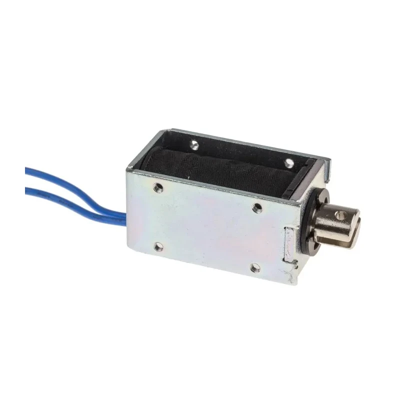 RS PRO Linear Solenoid Pull Action 12VDC, Corrosion-Resistant Plated Parts, 53.5mm Length x 27mm Width x 30mm Depth 177-0120