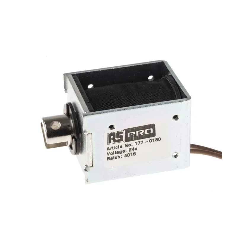 RS PRO Pull Action DC D-Frame Linear Solenoid 50 mm Length 37 mm Width 41 mm Depth 24VDC 300g 177-0130