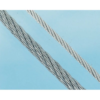 RS PRO Galvanised Steel Wire Rope 8 mm Diameter 50 m Length Safe Working Load 822 kg Model 247-9082