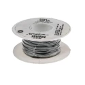 Alpha Wire 5852 Series Grey PTFE Equipment Wire, 28 AWG, 7 x 0.13 mm Core Strands, 30 m Length, Silver Plated 5852 SL005