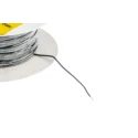 Alpha Wire 5852 Series Grey PTFE Equipment Wire, 28 AWG, 7 x 0.13 mm Core Strands, 30 m Length, Silver Plated 5852 SL005