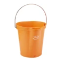 Vikan 6L Plastic Round Orange Bucket with Handle 260mm x 270mm x 258mm 56887