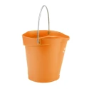 Vikan 6L Plastic Round Orange Bucket with Handle 260mm x 270mm x 258mm 56887