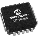 Microchip Complex Programmable Logic Device 16V8 8 Macro Cells 18 I/O 10 ns Propagation Delay Surface Mount ATF16V8B-10JU