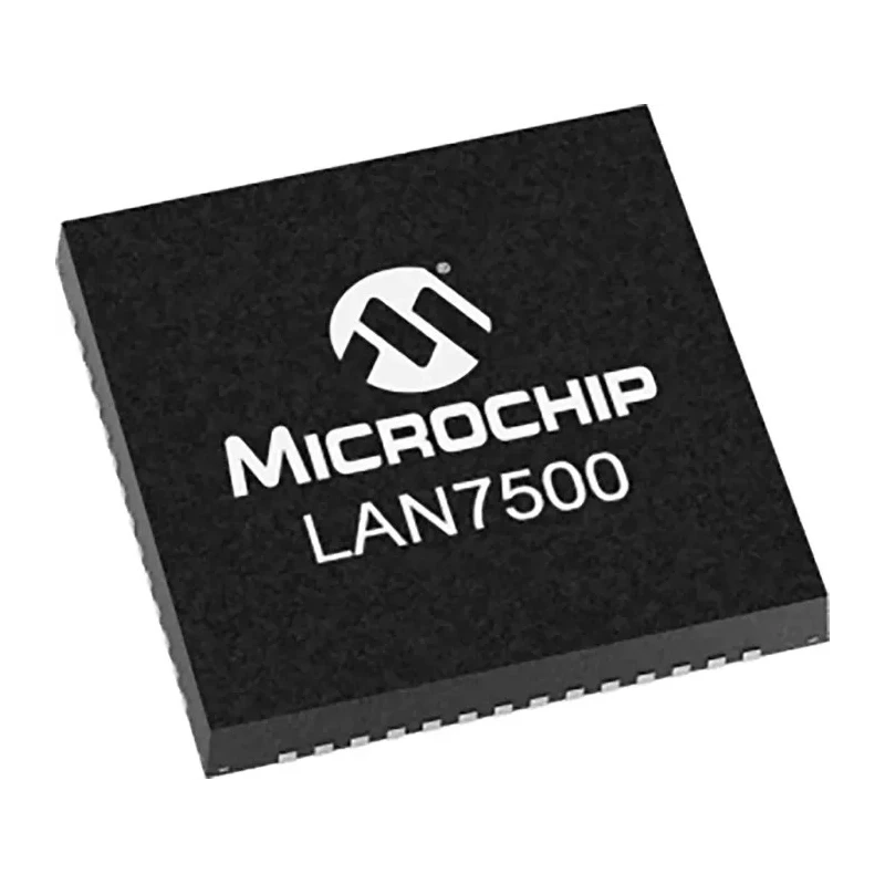 Microchip USB to Ethernet Controller 3.3 V, 1000 Mbps, Full Duplex/Half Duplex, 56-Pin QFN LAN7500I-ABZJ