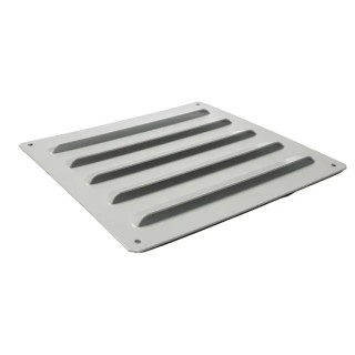 Schneider Electric ClimaSys CA Series Grey Steel Ventilation Grille 220 mm x 220 mm NSYCAG170X190LM