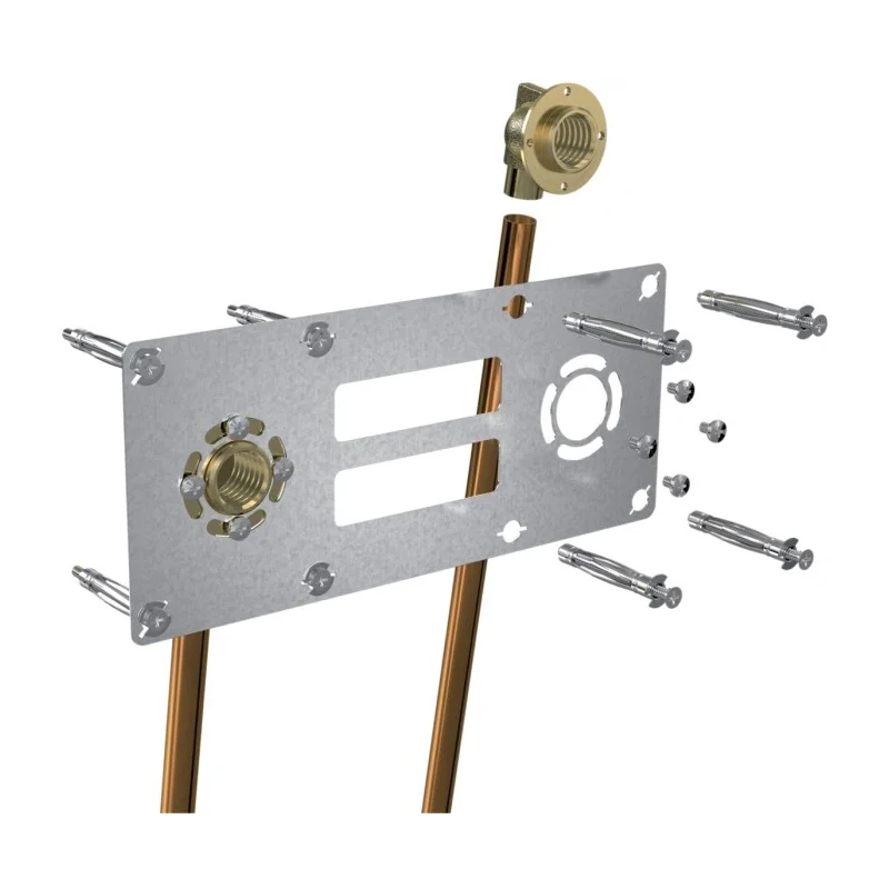 Watts Tap Fixing Kit Chrome Plated Galvanised Steel Brass Body Female Connection 10 Bar Maximum Operating Pressure 009121