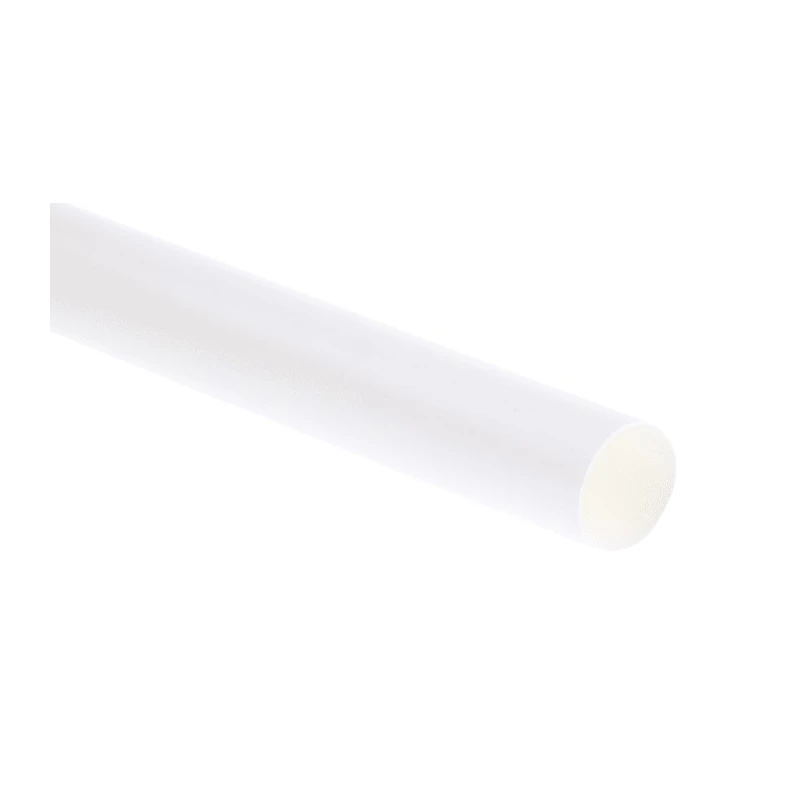 TE Connectivity White Polyolefin Heat Shrink Tubing 9 mm Sleeve Diameter x 1.2 m Length 3:1 Shrink Ratio RNF 3000-9/3-9