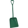 Vikan Square Shovel 345 mm Blade Width, 379 mm Blade Length, 1150 mm Handle Length, Polypropylene, Green 56232
