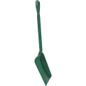 Vikan Square Shovel 345 mm Blade Width, 379 mm Blade Length, 1150 mm Handle Length, Polypropylene, Green 56232
