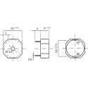 Sonitron 24 mm Through Hole Continuous Internal 1.5 V dc Min 15 V dc Max Piezo Buzzer Component SMA-24L-P17.5