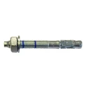 RS PRO Through Bolt Stainless Steel 10 x 100 mm Length 100 mm Drill Diameter 12 mm Bright Zinc Plated Finish 177-6973