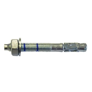 RS PRO Through Bolt Stainless Steel 10 x 100 mm Length 100 mm Drill Diameter 12 mm Bright Zinc Plated Finish 177-6973