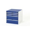 Bott 4 Drawer Unit Steel Storage Cabinet 600mm Height x 650mm Width x 650mm Depth 40019015.11v