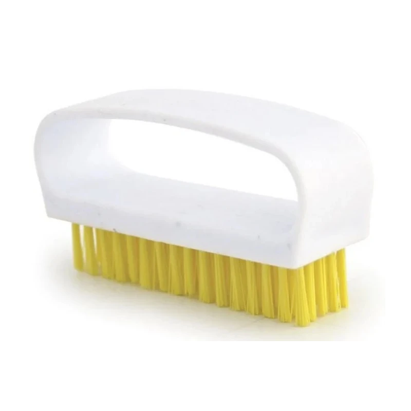 RS PRO Hard Bristle White Scrubbing Brush Yellow, Polyester Bristle Material 270mm Width 95mm Depth 178-7662