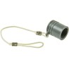 LEMO 1B MIL 1344A Male/Female Dust Cap, Shell Size 1, IP66, IP54, IP68, IP50 Rated, Brass Chrome Plated BFG.1B.100.PCZG