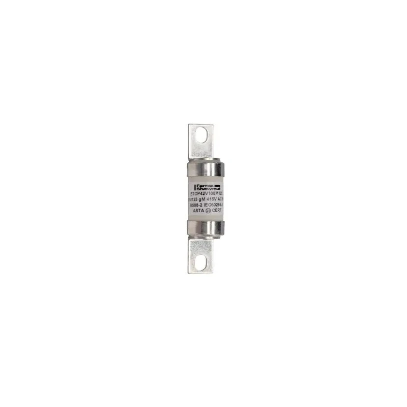 Mersen 100A Bolted Tag Fuse A4C 415V AC, Offset Tag Fuse-links gM Series, 94 mm Fixing Centres A226297 / BTCP42V100M125