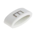 HellermannTyton Slide-On Cable Marker Black Pre-Printed "E" for 1.8 to 6.3 mm Cable Diameter HODS85
