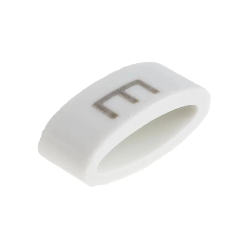 HellermannTyton Slide-On Cable Marker Black Pre-Printed "E" for 1.8 to 6.3 mm Cable Diameter HODS85