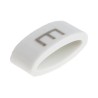 HellermannTyton Slide-On Cable Marker Black Pre-Printed "E" for 1.8 to 6.3 mm Cable Diameter HODS85