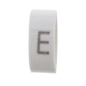 HellermannTyton Slide-On Cable Marker Black Pre-Printed "E" for 1.8 to 6.3 mm Cable Diameter HODS85
