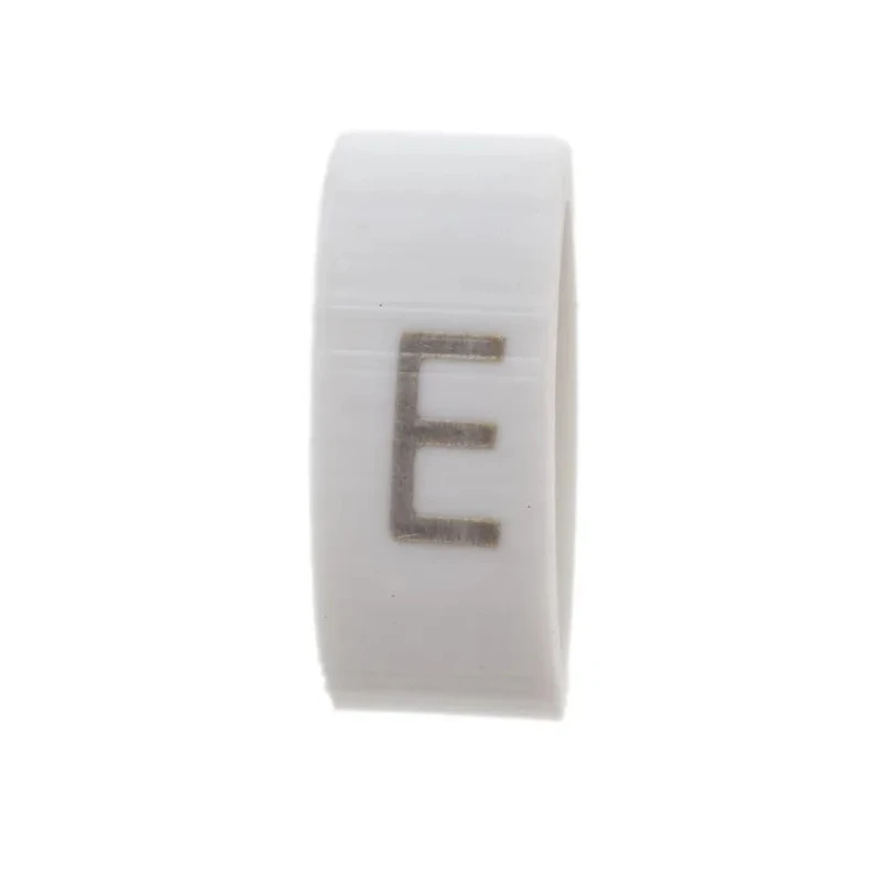 HellermannTyton Slide-On Cable Marker Black Pre-Printed "E" for 1.8 to 6.3 mm Cable Diameter HODS85