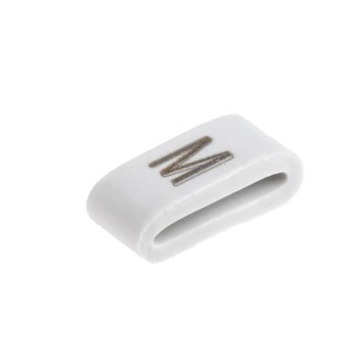HellermannTyton Slide-On Cable Marker Black Pre-Printed M for 1.8 mm to 6.3 mm Cable HODS85