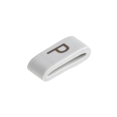 HellermannTyton Slide-On Pre-Printed Cable Marker Black on White for 1.8 mm to 6.3 mm Cable Diameter HODS85