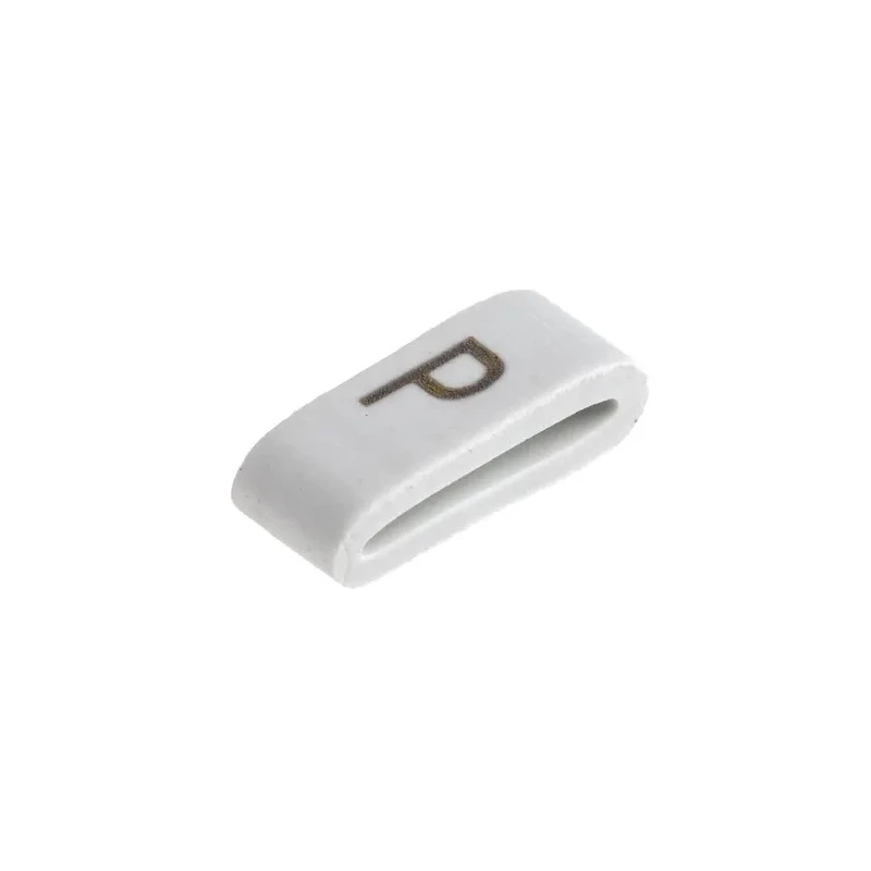 HellermannTyton Slide-On Pre-Printed Cable Marker Black on White for 1.8 mm to 6.3 mm Cable Diameter HODS85