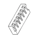 Molex Crimp Connector Housing 2.5 mm Pitch 3 Way 1 Row Right Angle 35022-0003