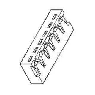 Molex Crimp Connector Housing 2.5 mm Pitch 3 Way 1 Row Right Angle 35022-0003