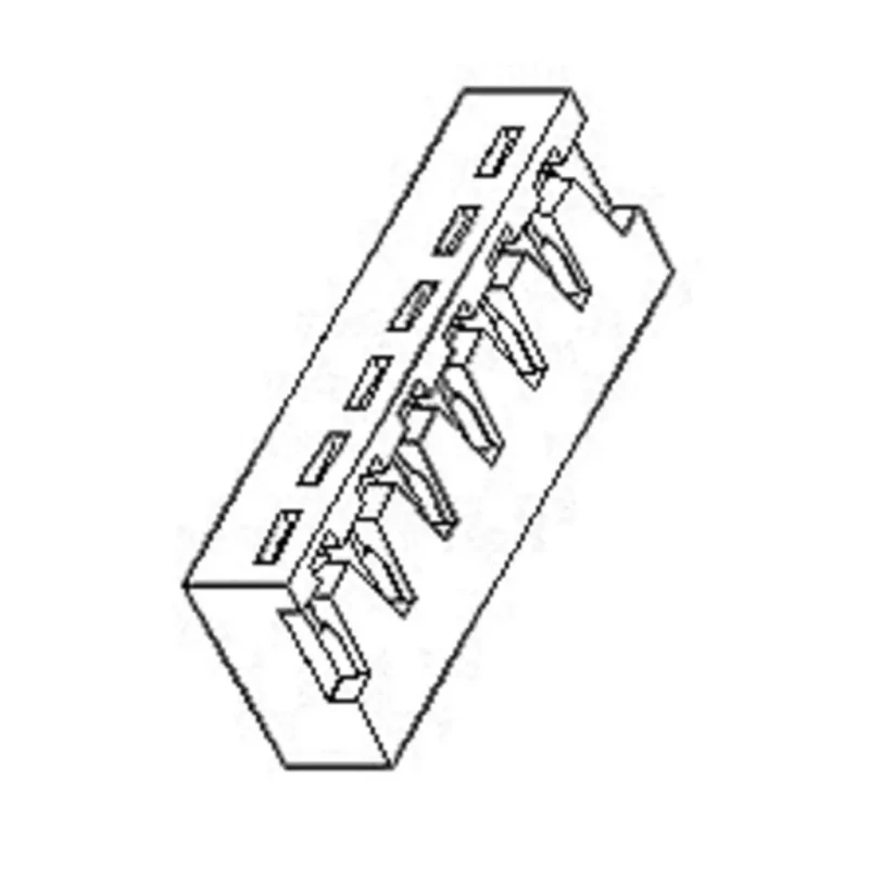 Molex Crimp Connector Housing 2.5 mm Pitch 3 Way 1 Row Right Angle 35022-0003