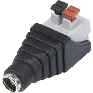 RS PRO DC Power Connector Female Cable Mounted 12 VDC 5A Straight 2 Poles Length 9mm 179-2857